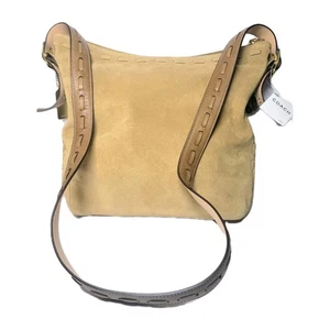 Coach hellbraune Wildleder-Kuriertasche Boho Vibes schöne Details Küsten-Cowgirl neu mit Etikett - Bild 1 von 15