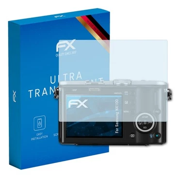 atFoliX 3x Screen Protection Film for Samsung NX100 Screen Protector clear - Image 1 of 4