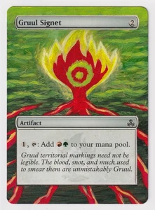 Altered Gruul Signet MP 2006 MTG Magic Hand Painted Unique Custom Extended Art! - Picture 1 of 2