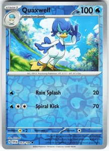 Quaxwell 053/198 Pokemon SV01: Scarlet & Violet Base Set Reverse Holo Uncommon N - Picture 1 of 2