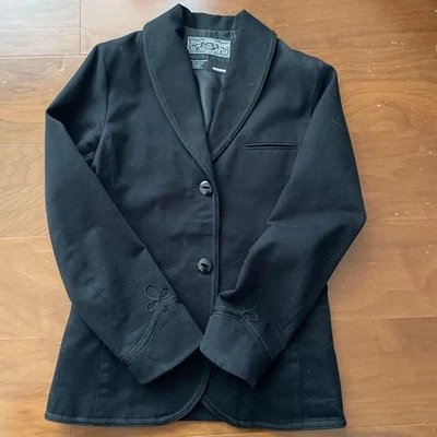 Chaqueta a medida negra con puños bordados Neighborhood M Foto 1 de 4