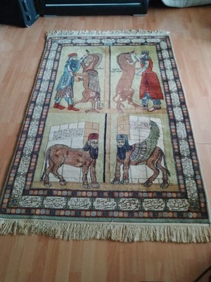 Jaipur Bildteppich , Orientteppich, gebraucht 120/189 - Bild 1 von 4