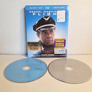 Flight Blu-ray DVD + Slipcover Denzel Washington R Rated Drama John Goodman - Picture 1 of 2
