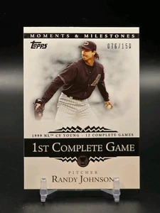 2007 Topps Moments & Milestones - Randy Johnson #56 - 9 /150 Mariners HOF - Bild 1 von 2