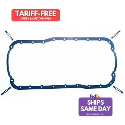 Fel-Pro OS 30214 T, Kit Blue Silicone Rubber Oil Pan Gasket Performance Parts - Image 1 of 4
