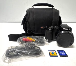 Nikon Coolpix L120 14.1MP Digital Camera w/ Lowepro Case & Cords - Tested - Picture 1 of 22