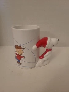 50th Anniversary Peanuts Snoopy Charlie Brown Becher Tasse Weihnachten Eislaufen - Bild 1 von 7