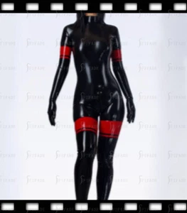 Sexy Atractivo Traje Clásico Gatito de Látex Ajustes Rojos Body Personalizado 0,4 mm B56 - Imagen 1 de 5