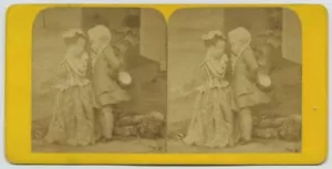 1860-70 Stereo. Grotesque. Love conversation. - Picture 1 of 1
