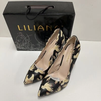 Liliana Priscilla-4 diseñador punta puntiaguda tacón alto talla 8,5 Foto 1 de 4