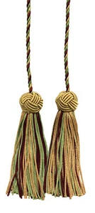 Curtain Tieback, Style# BHCT, Color# 873 - Burgundy Beige [Sold Individually] - Picture 1 of 1