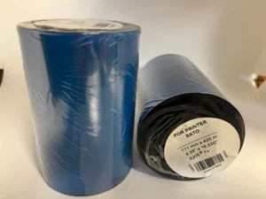 4 THERMAL TRANSFER ROLLS FOR SATO PRINTER, 111MM X 420M, AXR7 - Picture 1 of 1