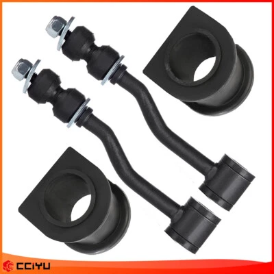 4pc For 1991-2001 Jeep Cherokee Grand Cherokee Front Sway Bar Link & Bushing Kit Foto 1 de 4