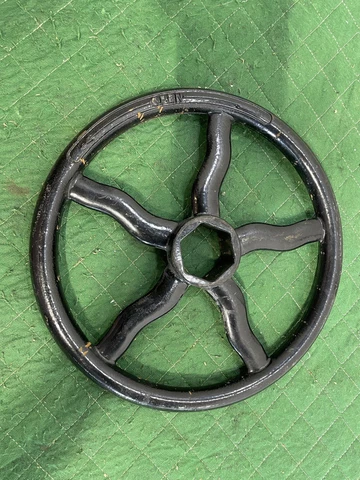 Vintage 11.5”  Industrial Cast Iron Valve Handle Wheel Steampunk Cover