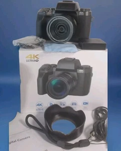4K Ultra HD Camera Video4" Touch Screen WiFi Digital Zoom 16X Macro 52mm 64... - Picture 1 of 19