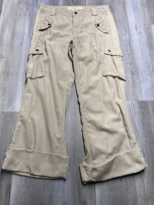 J Crew Cargo Pants Y2K City Fit Khaki Womens Size 4 Classic Twill 100% Cotton - Picture 1 of 14