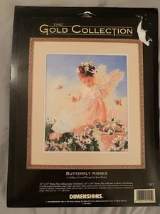 Dimensions Gold Collection Crewel design Cross Stitch "Butterfly Kisses" #1515 - Picture 1 of 4
