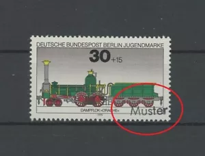 DEUTSCHE ZÜGE EISENBAHN 1975 MUSTER MUSTERA EXEMPLAR PRUEBA POSTFRISCH SELTEN!! h4997 - Bild 1 von 1