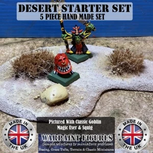 WPF - Hecho a mano Wargaming Desert Starter Set #1 - WW2|40K|28 mm|AOS|WFB|Terreno - Imagen 1 de 7