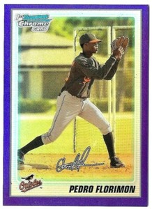 Pedro Florimon 2010 Bowman Chrome Prospects Purple Refractor #BCP25 /999 Orioles