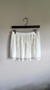 NWT J. CREW CREWCUTS GIRLS WHITE Sequin skirt - Picture 1 of 4