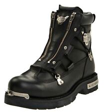 HARLEY-DAVIDSON FOOTWEAR Men's Brake Light Black Leather Motorcycle Boots D91680