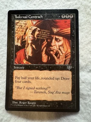 MTG  - Infernal Contract - Mirage - NM / Never Played - Free Shipping! - Image 1 of 2