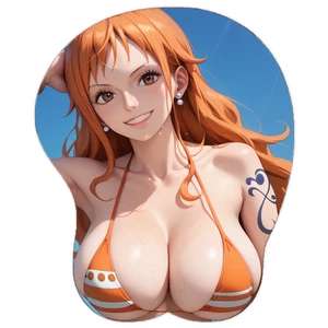 Nami One Piece 3D Boobs Mouse Pad Anime Ergonomic - Afbeelding 1 van 1