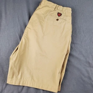 Pantalones Cortos Polo Ralph Lauren Chinos Informales Frente Plano Caqui Tostado Para Hombres Talla 39 - Imagen 1 de 9