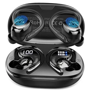 Auriculares Inalámbricos Bluetooth 5.4 Auriculares Deportivos, 2025 Auriculares Bluetooth A-Negro - Imagen 1 de 7