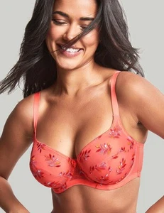 Panache Bras Lingerie Tango Underwired Balcony Bra Non Padded 9071A Tropical - Picture 1 of 12