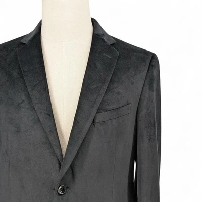 Alfani Men's Slim-Fit Solid Velvet Sport Coat Suit Blazer Jacket Black 38 L - Image 1 of 4