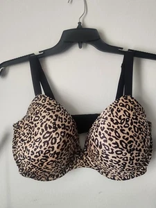Womens Frederick's of Hollywood Leopard Uplifting Convertible Underwire Bra 40DD - Picture 1 of 2