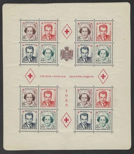 MONACO SCOTT#B99A NEVER HINGED PERF AND IMPERF FULL SHEETS - Picture 1 of 2