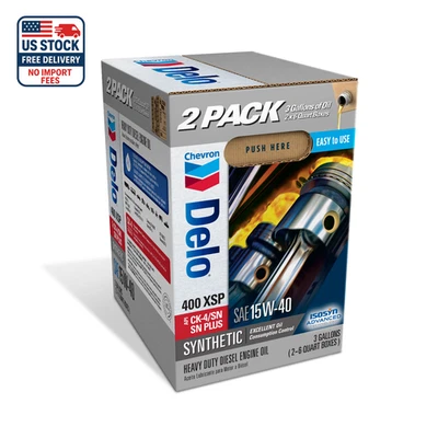 DELO XSP Aceite de motor diésel totalmente sintético SAE 15W-40 3 galones Estuche de cambio inteligente Foto 1 de 4