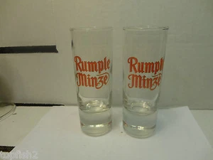 Rumple Minze Double Shot Glasses, 4 1/8" Tall, 2 Count (Used/EUC) - Picture 1 of 8