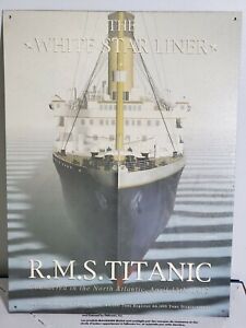 R.M.S. Titanic White Star Liner North Atlantic 1912 Metal Sign 16x12