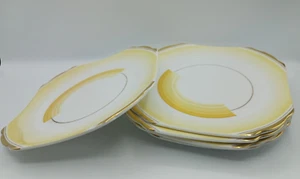 5 Piece Antique Vintage Art Deco Shelley Patches & Shades Dessert Plates 6.25" - Picture 1 of 4