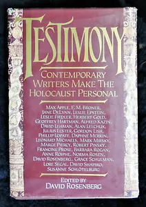 Testimony David Rosenberg HCDJ 1989 1st Edition Writers Make Holocaust Personal - Picture 1 of 3