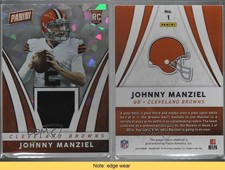 2014 Panini Boxing Day NFL Memorabilia Cracked Ice Johnny Manziel #1 Rookie RC
