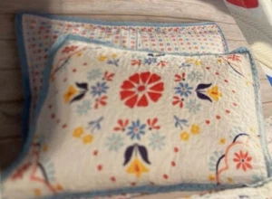 The Pioneer Woman Mazie Medallion Quilted King Size Pillow Shams Set Of 2 - Picture 1 of 12