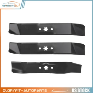 For 46 inch Rotary 1029 CUB CADET 742-04125 MTD 942-0611 Mowers 3pcs Deck Blades - Picture 1 of 16