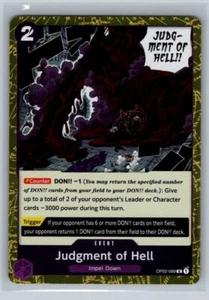 Judgement of Hell OP02-089 Foil Premium The Best One Piece CCG - Picture 1 of 2