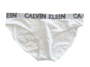 "CalvinWoman" Vintage Calvin Klein White lo-rise Hip Brief - M - Picture 1 of 1