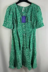 Seraphine Women's Tie Front Dress, Green, UK 10, New - Picture 1 of 3