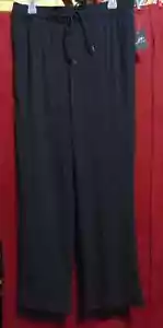 Women's Pro Player Size 3XL Ribbed Texture Black Pants Slacks New w/ TAGS! - Picture 1 of 2