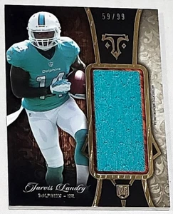 2014 TOPS TRIPLE THREADS JARVIS LANDRY ROOKIE JERSEY CD. TTRJR-35 NUMBERED 59/99 - Bild 1 von 1