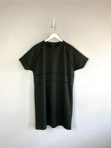 COS Black Shift Dress Size M Short Sleeve Mesh Inserts Short Sleeve Career - Picture 1 of 7