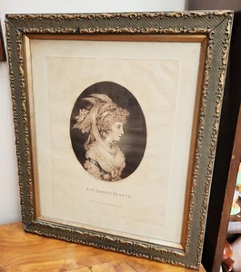 A St James's Beauty After Benwell Stipple Engraving Bartolozzi 1783 - Picture 1 of 7