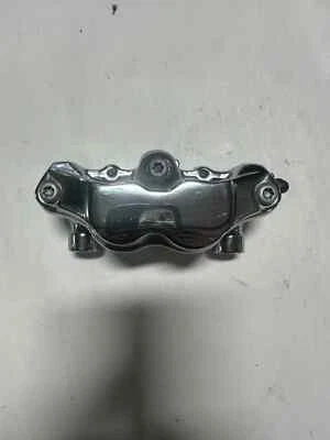 08-12 SUZUKI HAYABUSA CHROME FRONT LEFT CALIPER NO PADS - USED - Image 1 of 4